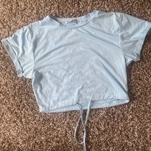 crop top/blue/jawstring/